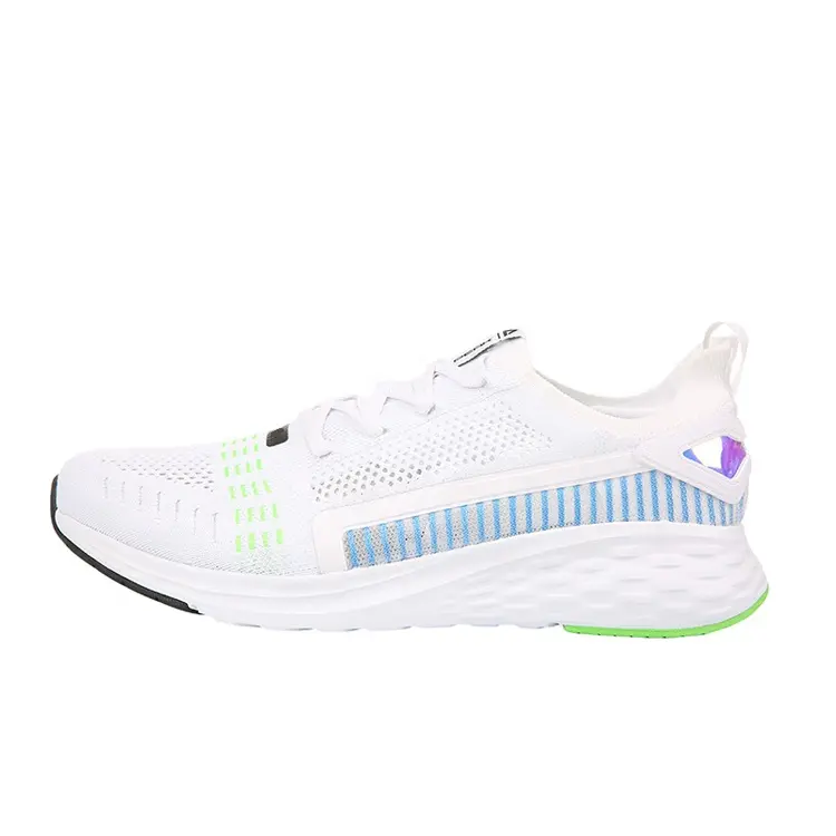 China Lace-up  Custom Brand Sneakers New Fashion Style Breathable Zapatos Sport  Knitting Casual Running Shoes